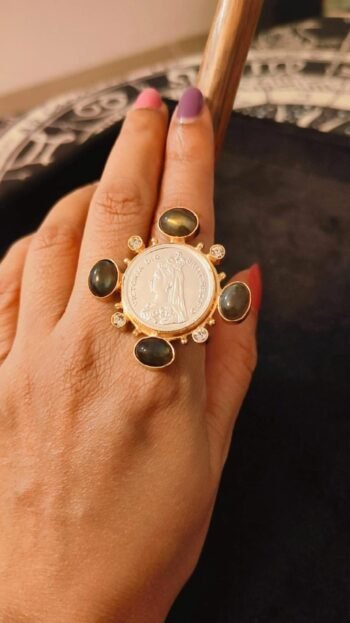 Rajasi Coin Halo Ring