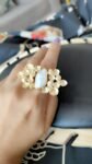 Ivory Bloom Statement Ring