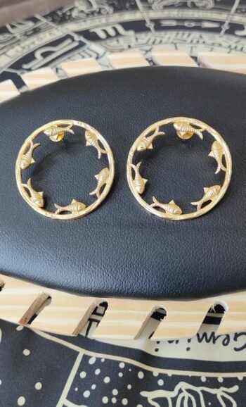 Matsya Circle Statement Earrings