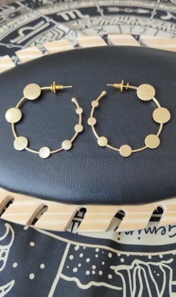 Aurelia Dot Hoop Earrings