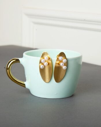 Aurelia Pearl Petal Earrings