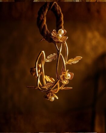 Vanya Bloom Pearl Sculptural Earrings