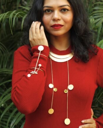 Ardha Chandra Cascade Necklace